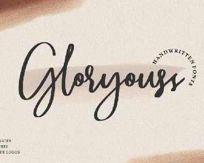 Gloryouss Script font