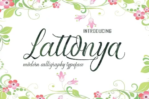 Lattonya font