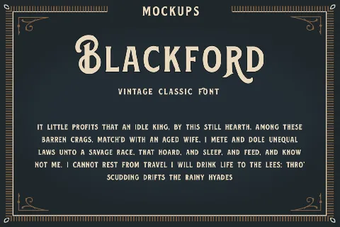 Blackford font