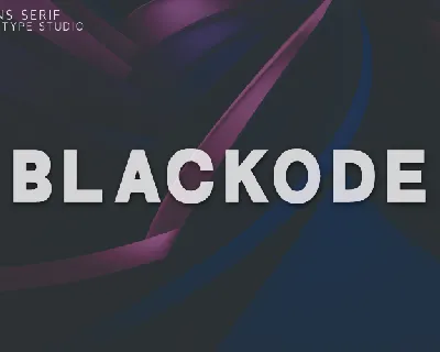 Blackode font