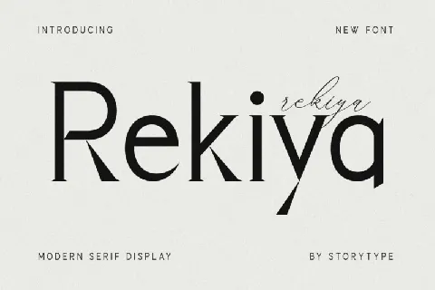 Rekiya font