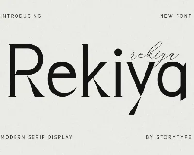 Rekiya font