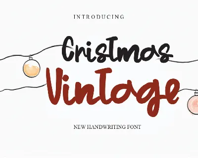 Christmas Vintage font