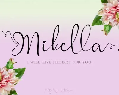 Mikella Calligraphy font