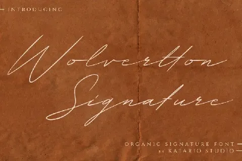 Wolvertton Signature font