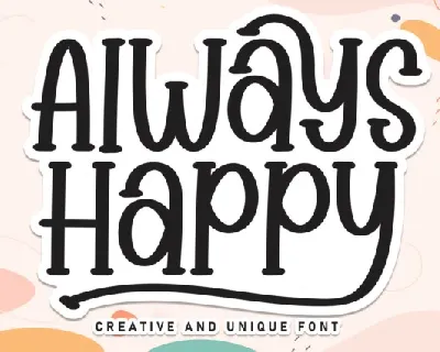 Always Happy Script font