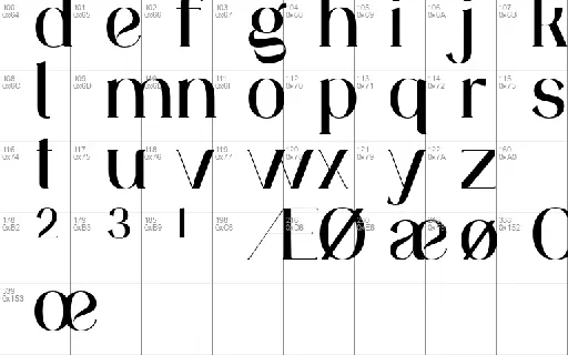 Aluniea font