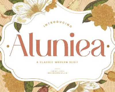 Aluniea font