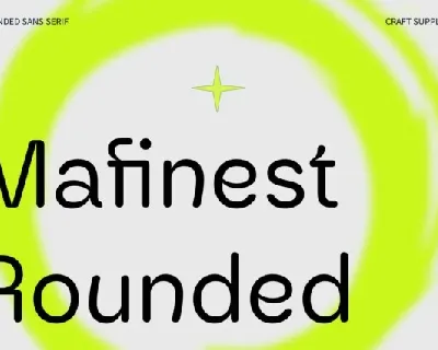 Mafinest Rounded font