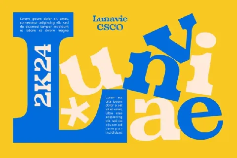 Lunavie font