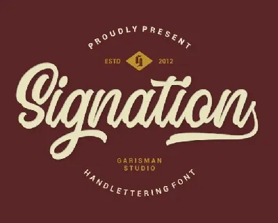 Signation Script font