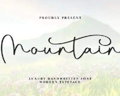 Mountain Handwritten font