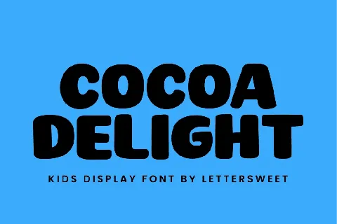 CocoaDelight Demo font