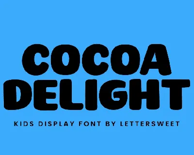 CocoaDelight Demo font