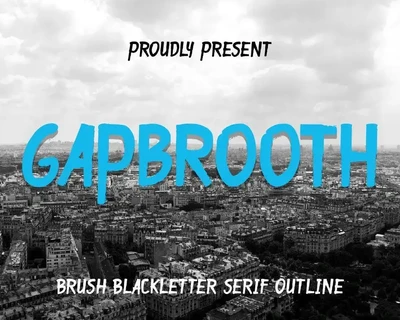 Gapbrooth Demo font