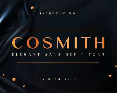 Cosmith font