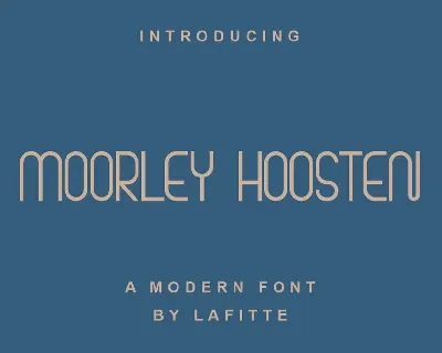 Moorley Hoosten font