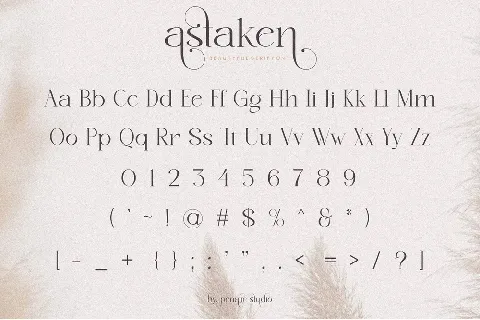 Astaken font