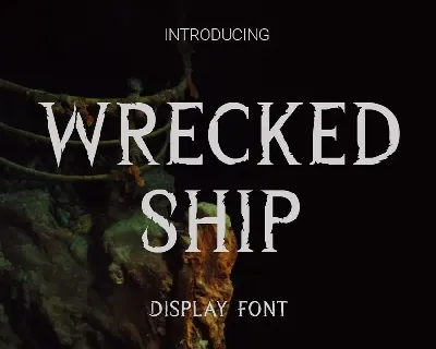 Wrecked Ship font