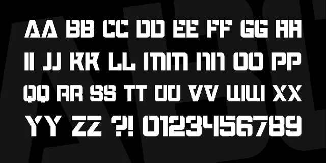 Bombardment font