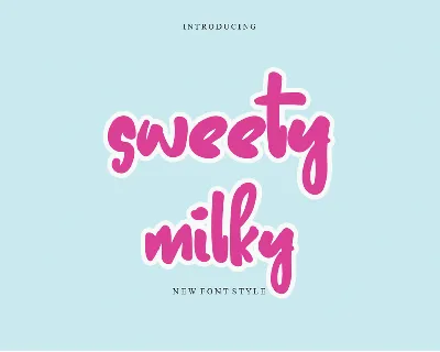 Sweety Milk font
