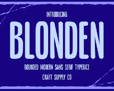 Blonden Rounded font