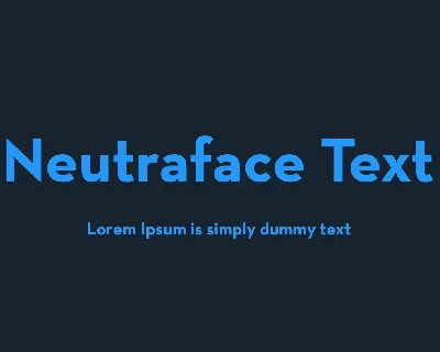 Neutraface Text font