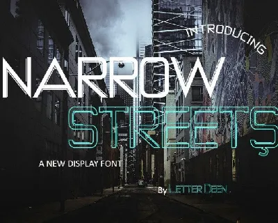 NARROW STREETS Display font