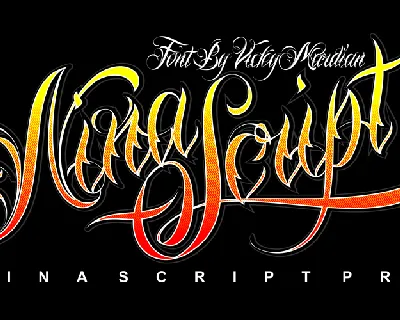 Nina Script Demo font