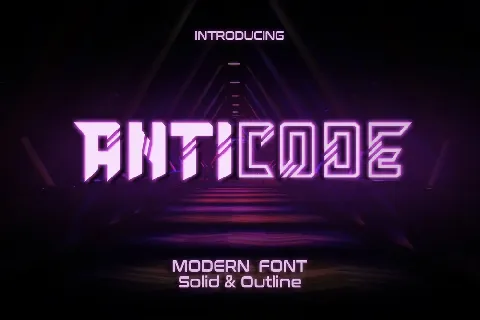 Anticode font