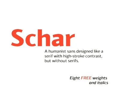 Schar Family font