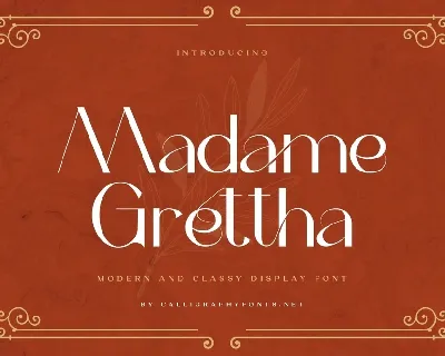 Madame Grettha font