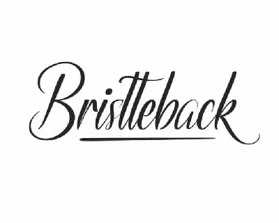 Bristteback Calligraphy font