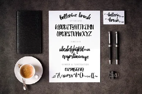 Bellerine Brush font