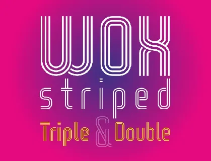 Wox Striped font