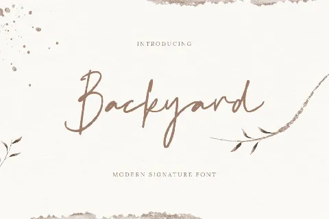 SS Backyard font