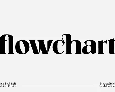 Flowchart font