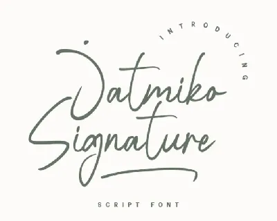 Jatmiko Signature font