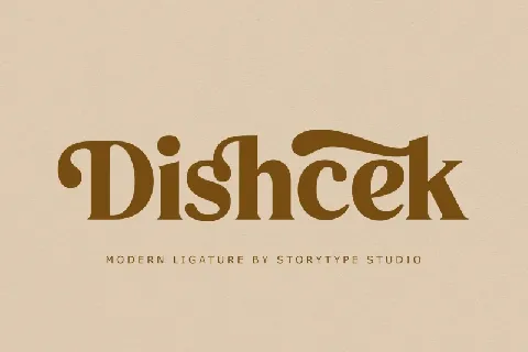 Dishcek font