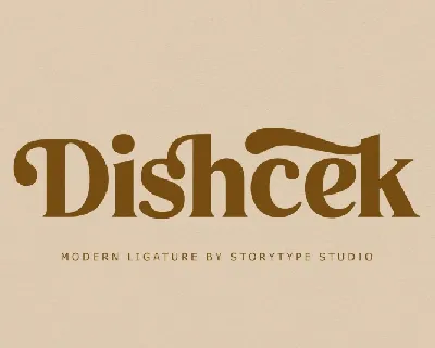 Dishcek font