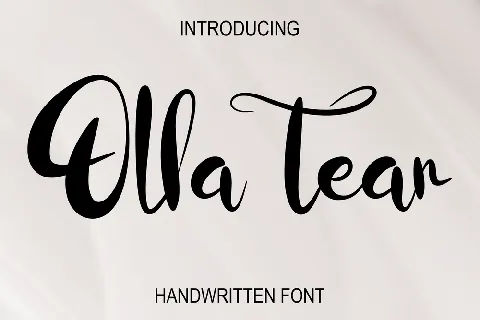 Olla Tear font