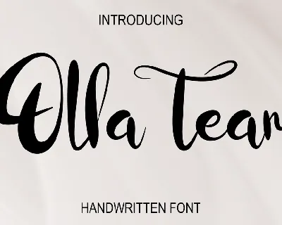 Olla Tear font