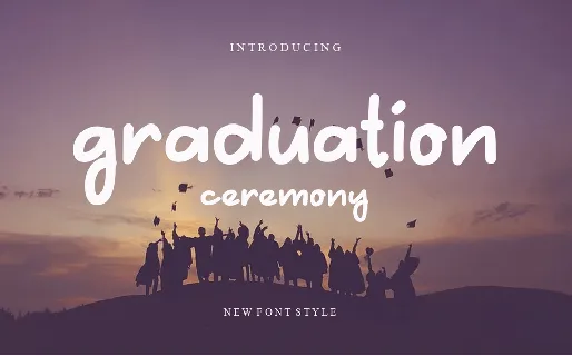 Graduation Cerenony font