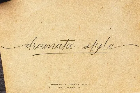 Dramatic Style Calligraphy font