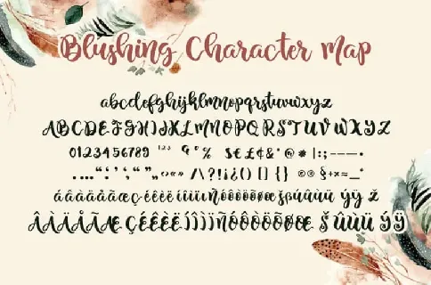 Blushing Script font