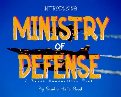 Ministry Of Defense font