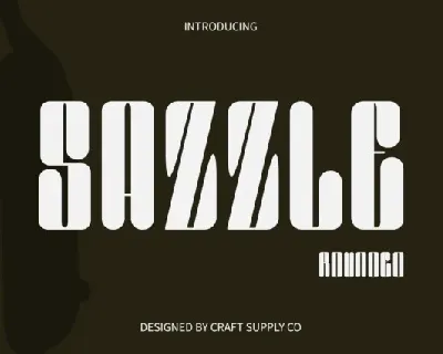 Sazzle Rounded font