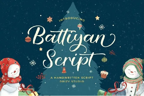 Battiyan Script font