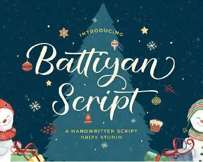 Battiyan Script font