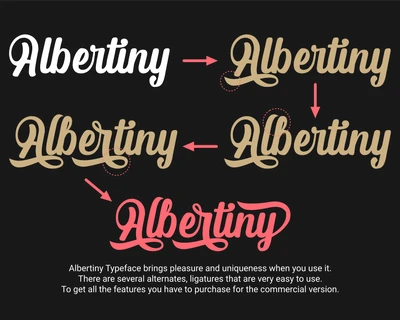 Albertiny Demo font